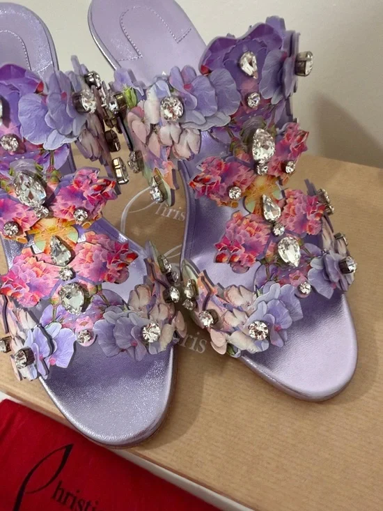 Christian Louboutin Limited Edition bloom sandals size 39 new - Picture 7 of 15